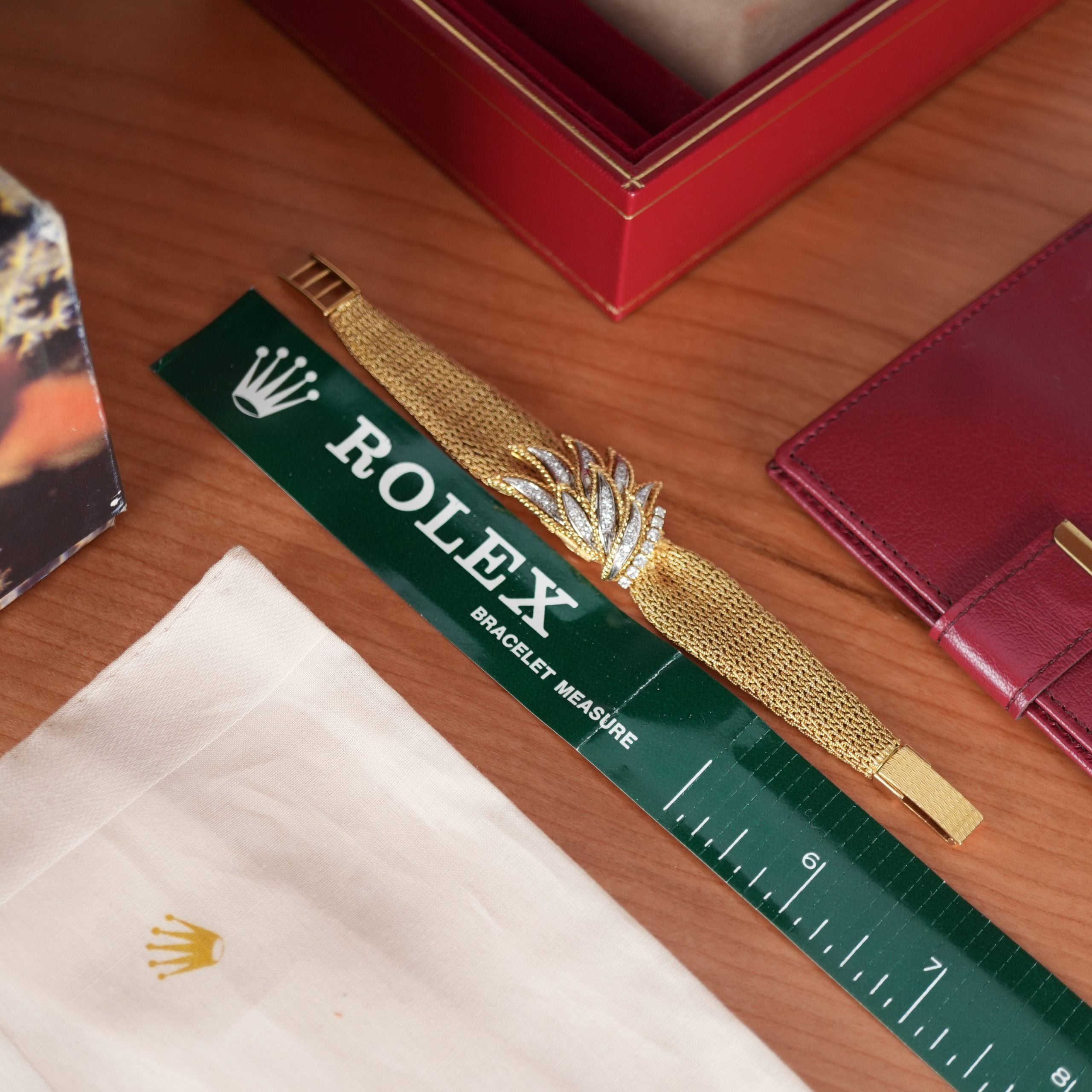 Unique Rolex 37 Precision 18k Gold Diamond Carl Bucherer Concealed Cover Dial Women’s Dress Watch