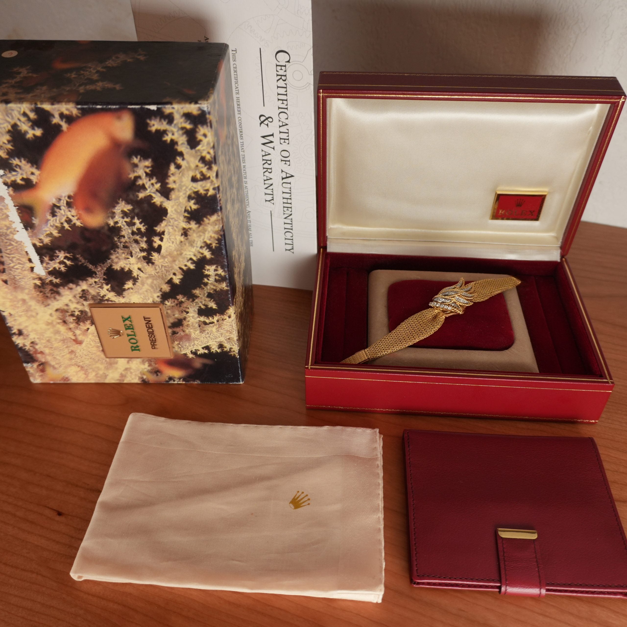 Unique Rolex 37 Precision 18k Gold Diamond Carl Bucherer Concealed Cover Dial Women’s Dress Watch