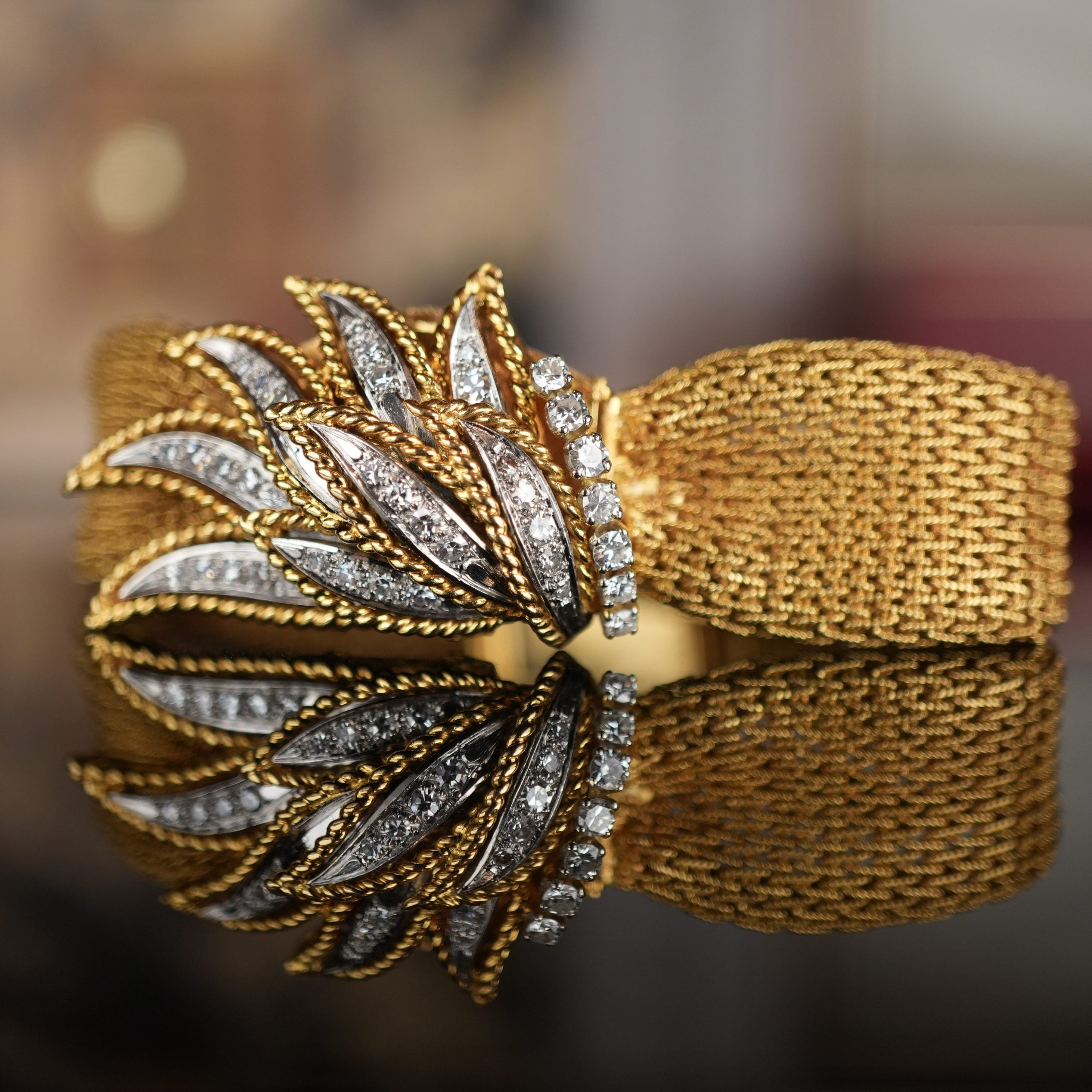 Unique Rolex 37 Precision 18k Gold Diamond Carl Bucherer Concealed Cover Dial Women’s Dress Watch