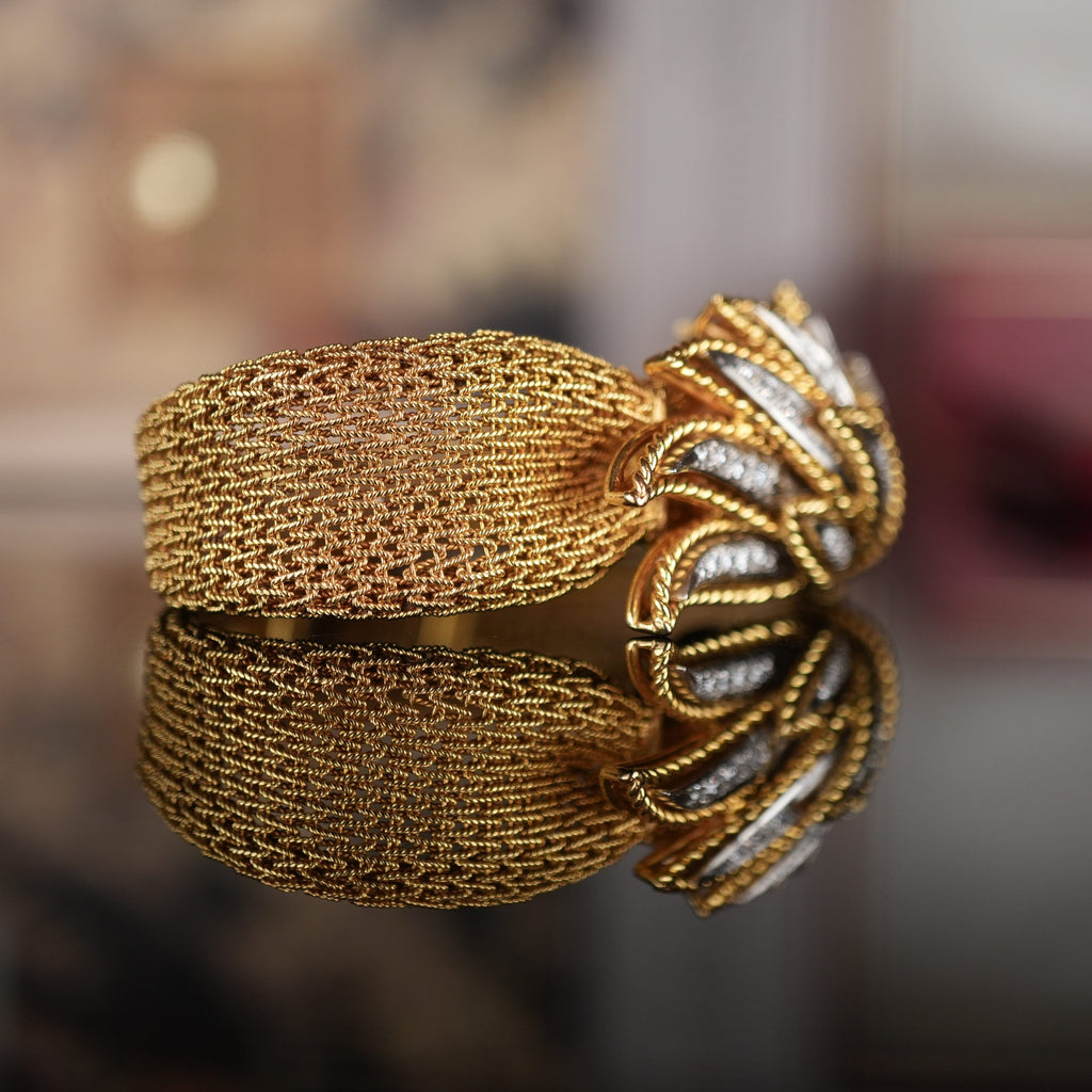 Unique Rolex 37 Precision 18k Gold Diamond Carl Bucherer Concealed Cover Dial Women’s Dress Watch