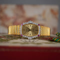 Unique Rolex Orchid 3466 Factory Diamonds and Rubies 18k Gold with Box