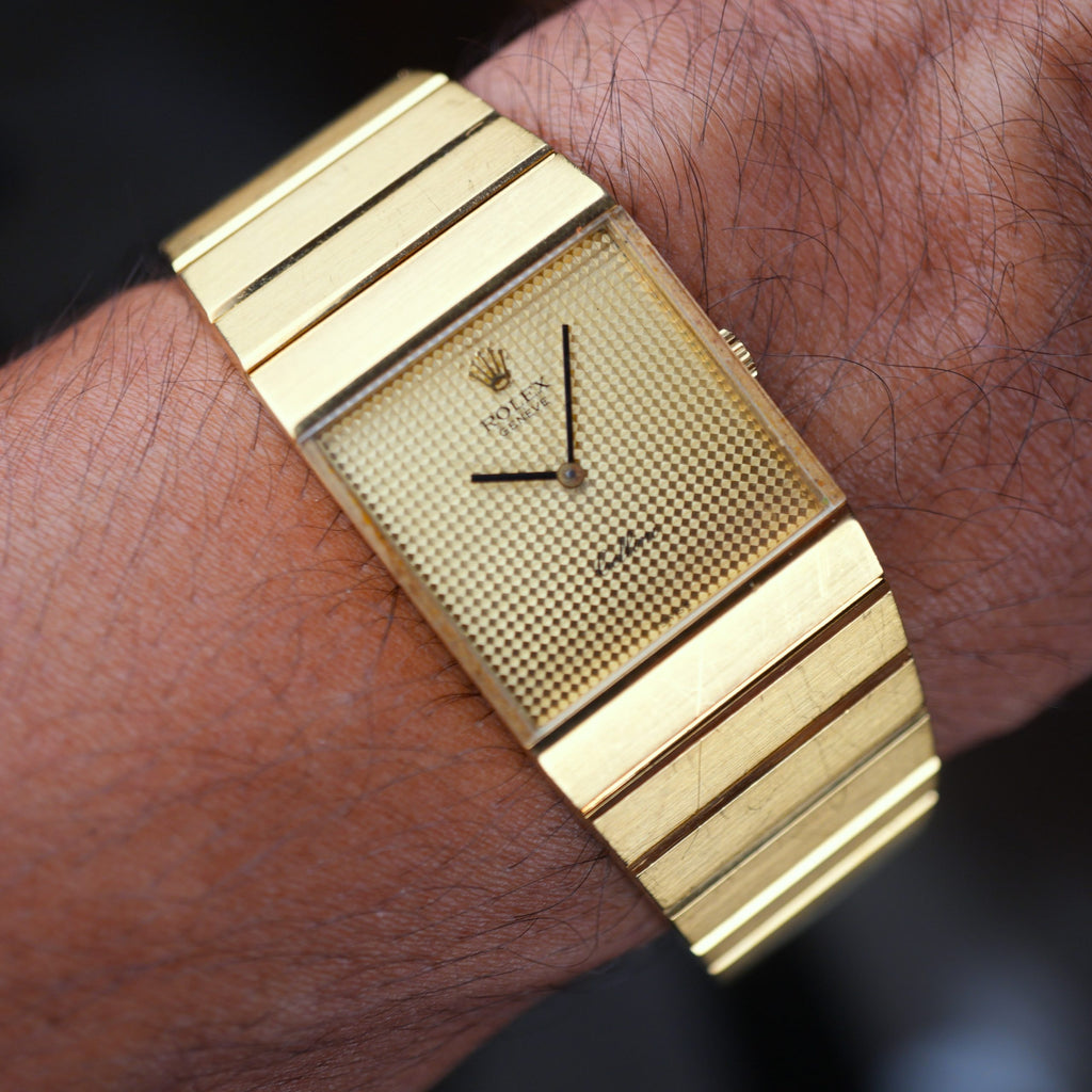1976 Rolex Cellini King Midas 4316 Pyramid Gold Dial Unpolished Mint Condition