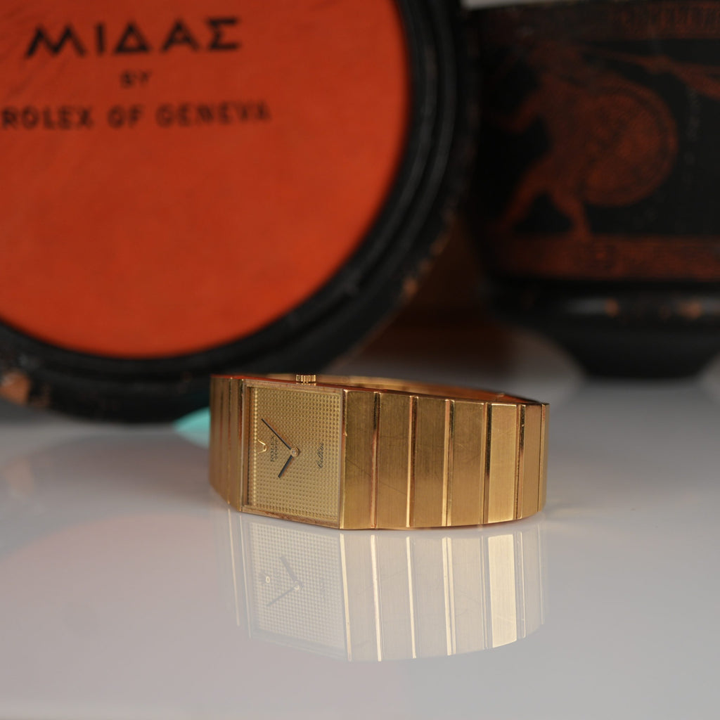 1976 Rolex Cellini King Midas 4316 Pyramid Gold Dial Unpolished Mint Condition