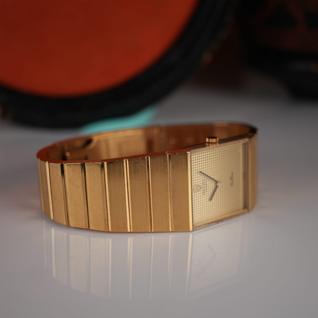 1976 Rolex Cellini King Midas 4316 Pyramid Gold Dial Unpolished Mint Condition
