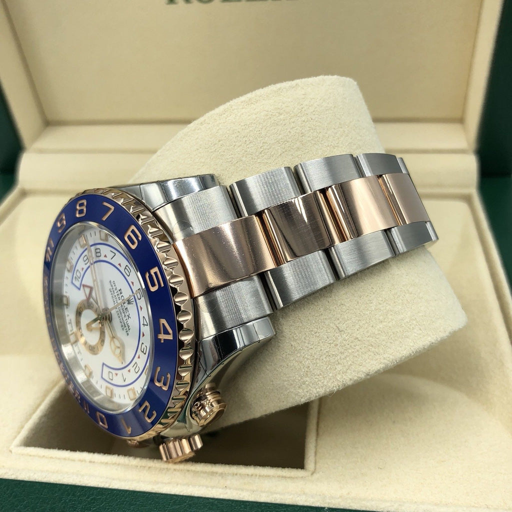 Unworn Rolex 116681 Yacht Master II Rose Gold pink New hands 2018 box and card