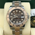 Unworn Rolex 268621 Yacht Master 37mm Rose Gold pink 2018 box and card