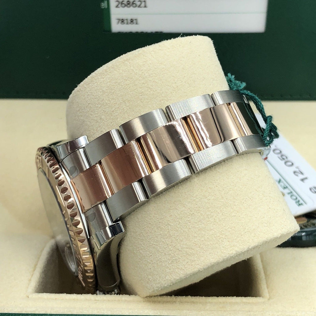 Unworn Rolex 268621 Yacht Master 37mm Rose Gold pink 2018 box and card