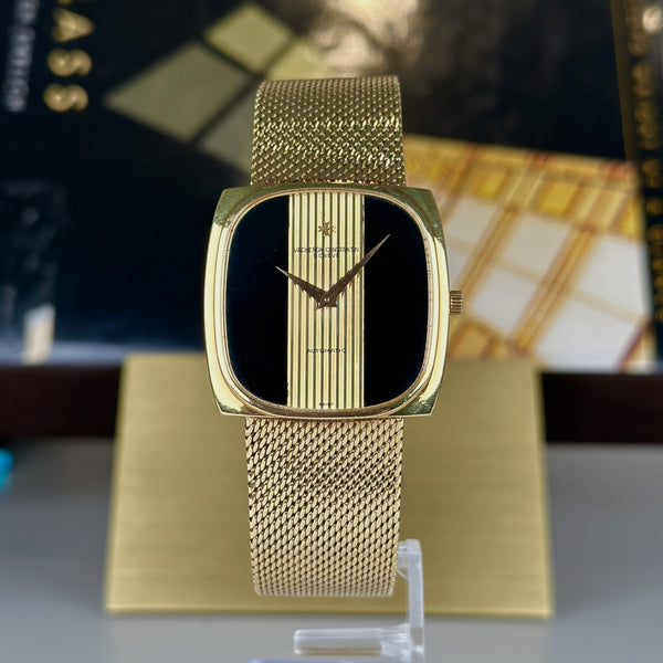 Vacheron Constantin Ref. 44003 Jumbo Automatic with factory onyx dial 18k Gold