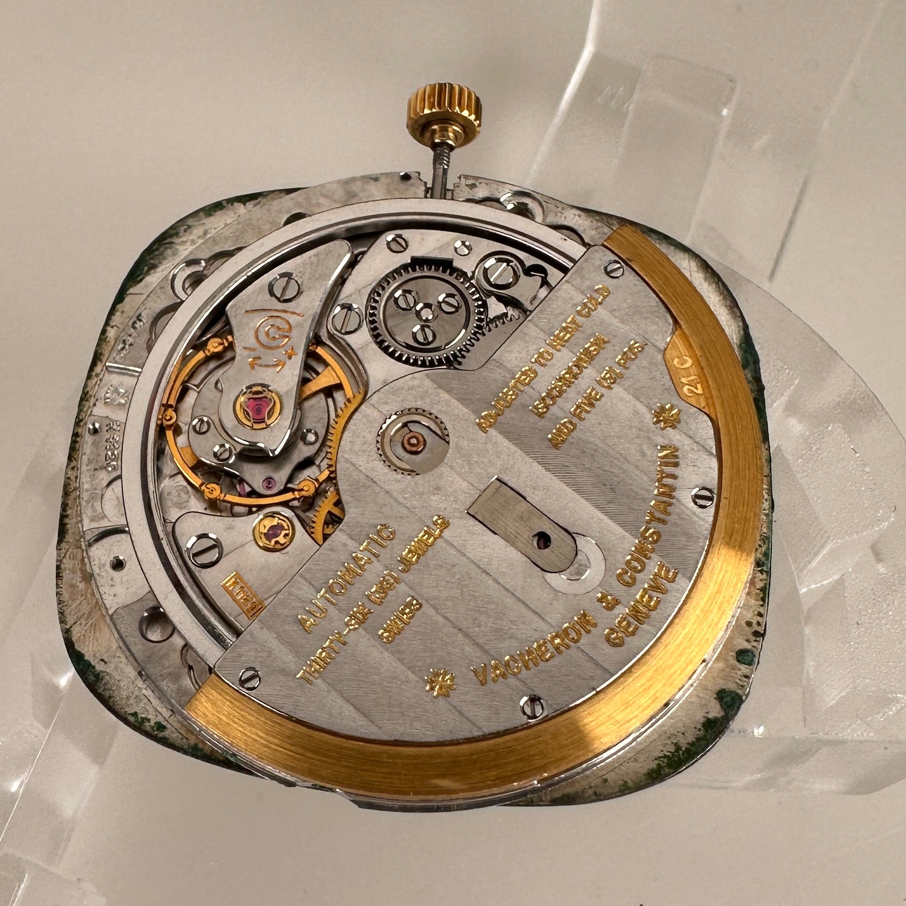 Vacheron Constantin Ref. 44003 Jumbo Automatic with factory onyx dial 18k Gold