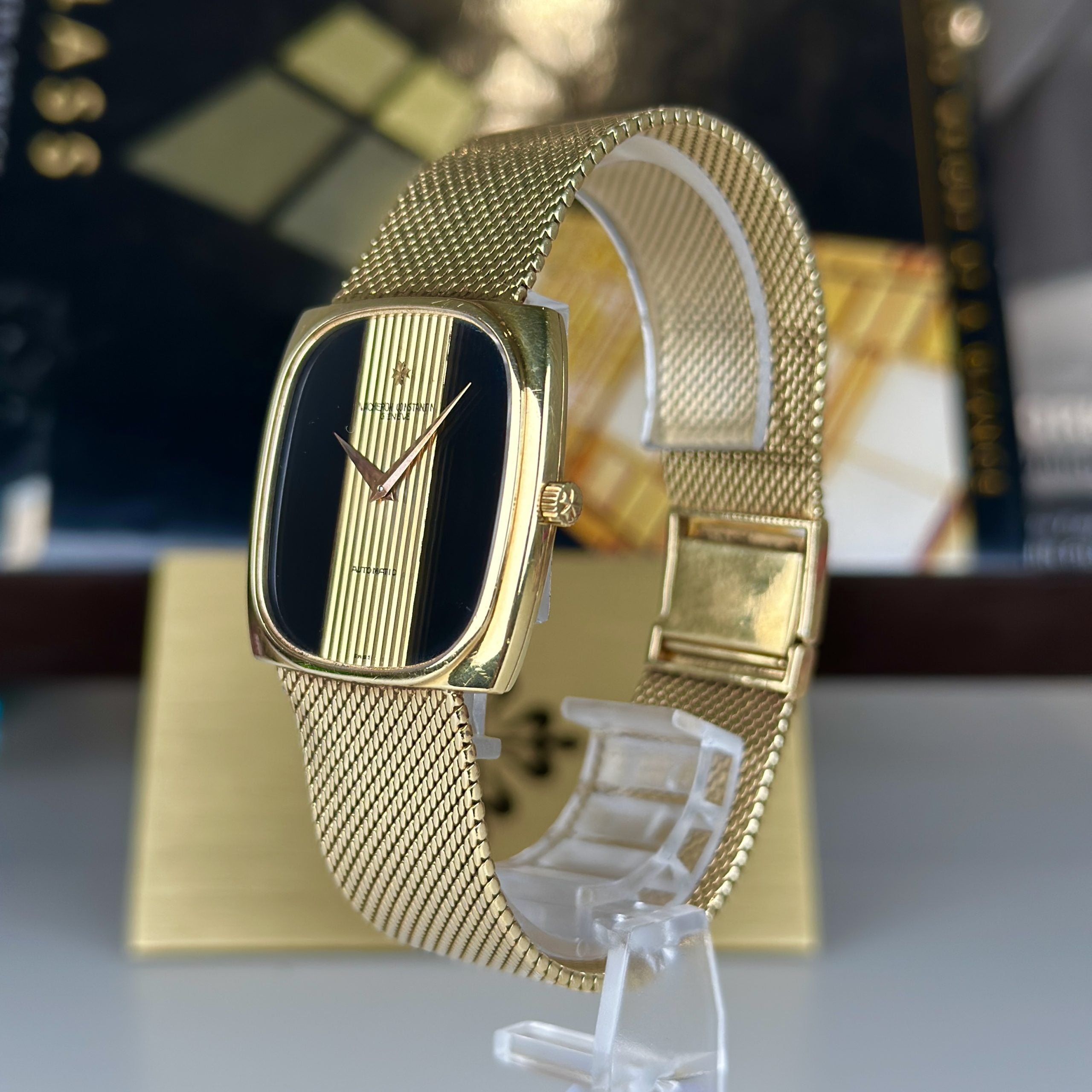Vacheron Constantin Ref. 44003 Jumbo Automatic with factory onyx dial 18k Gold