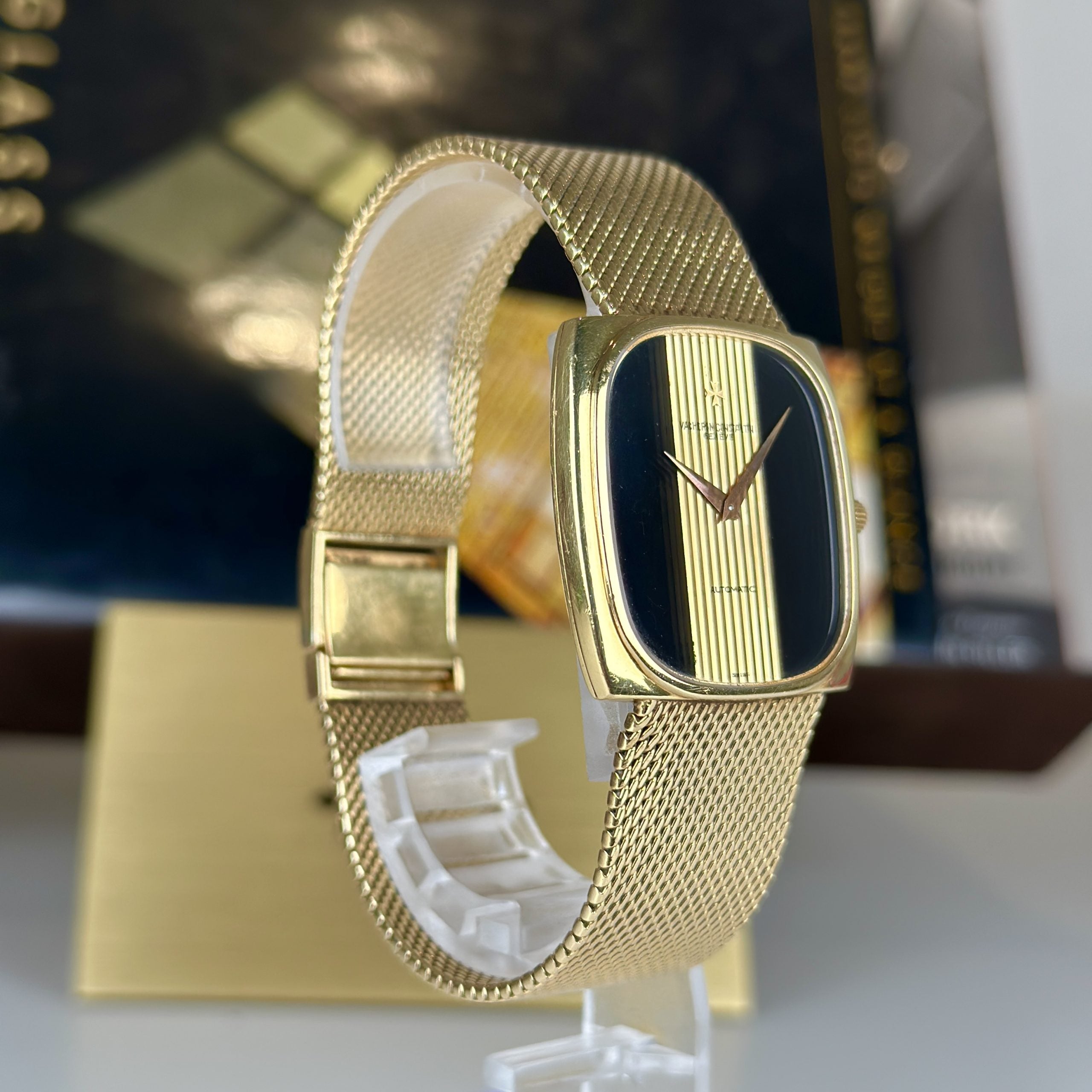 Vacheron Constantin Ref. 44003 Jumbo Automatic with factory onyx dial 18k Gold