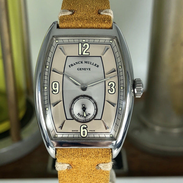 Vintage Franck Muller Havana 2852 Steel Manual Mid Size Unisex 30mm