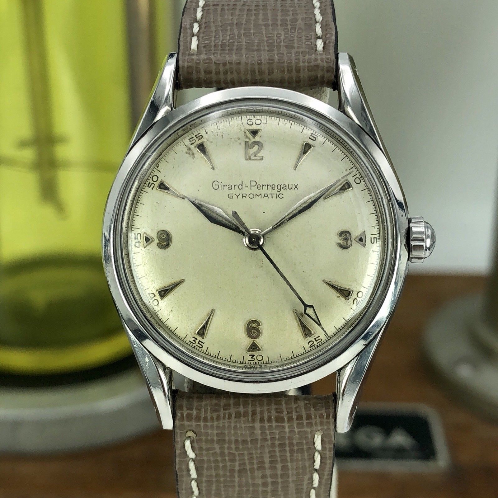 Vintage Girard Perregaux gyromatic automatic 34mm 1960’s