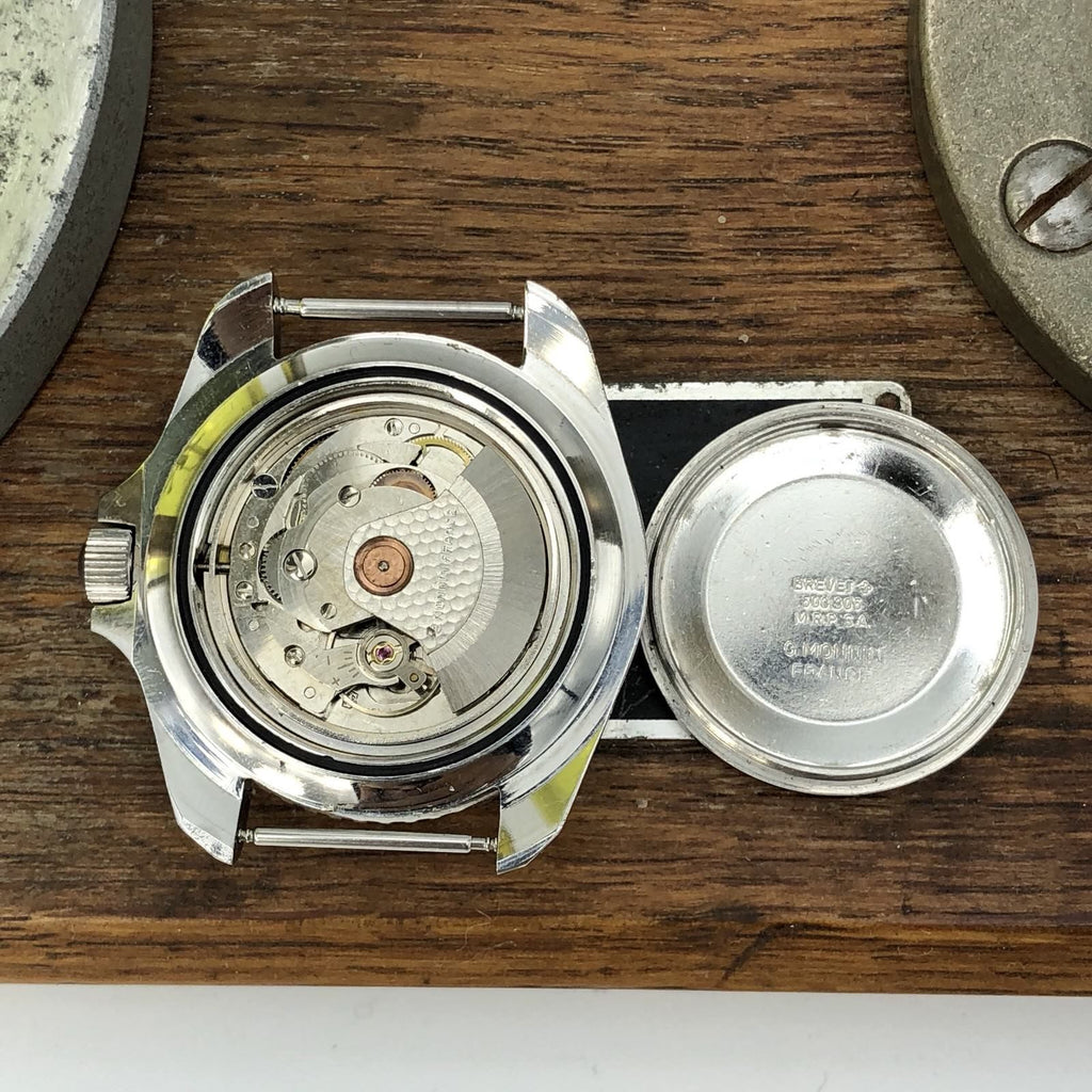 Vintage Heuer Monnin 844 Automatic Professional Diver 1000 cathedral hands