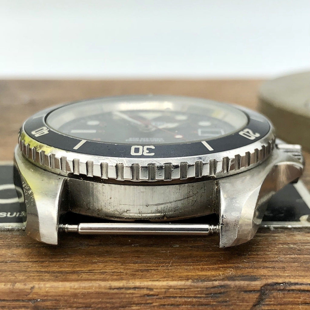 Vintage Heuer Monnin 844 Automatic Professional Diver 1000 cathedral hands