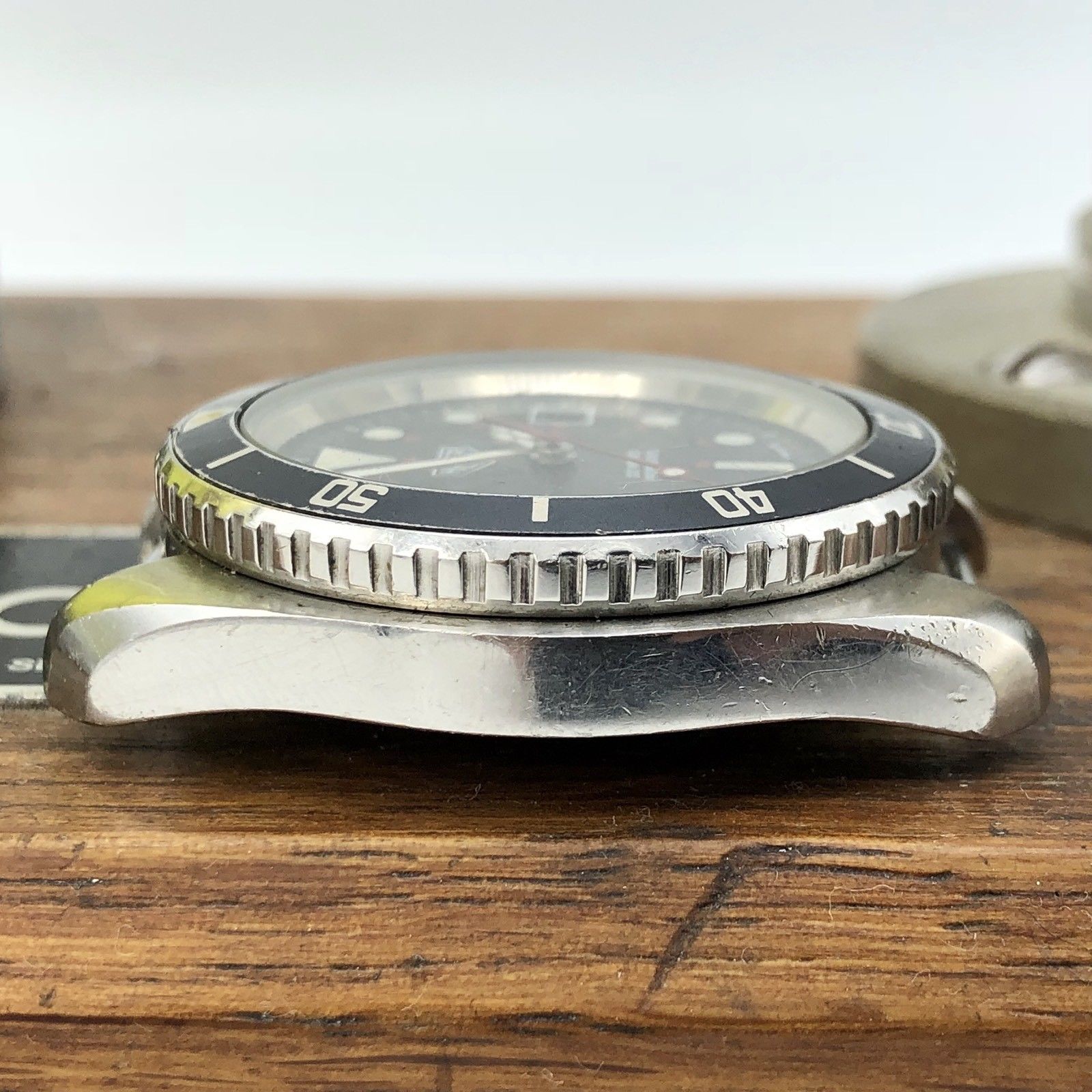Vintage Heuer Monnin 844 Automatic Professional Diver 1000 cathedral hands