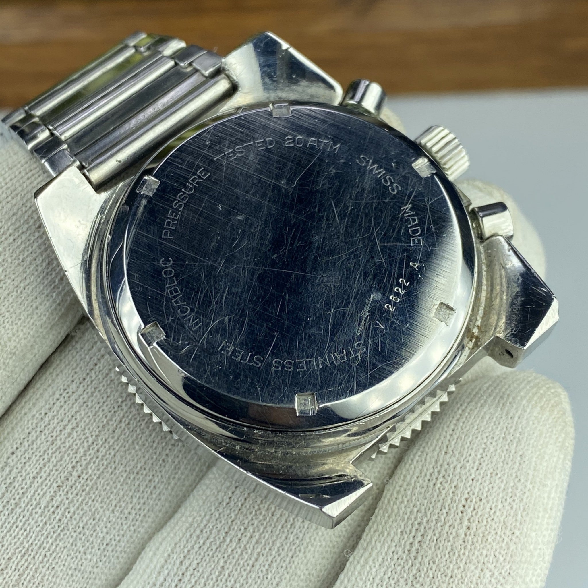Vintage Marvin 2622 Chronograph Valjoux 7734 Manual wind large size