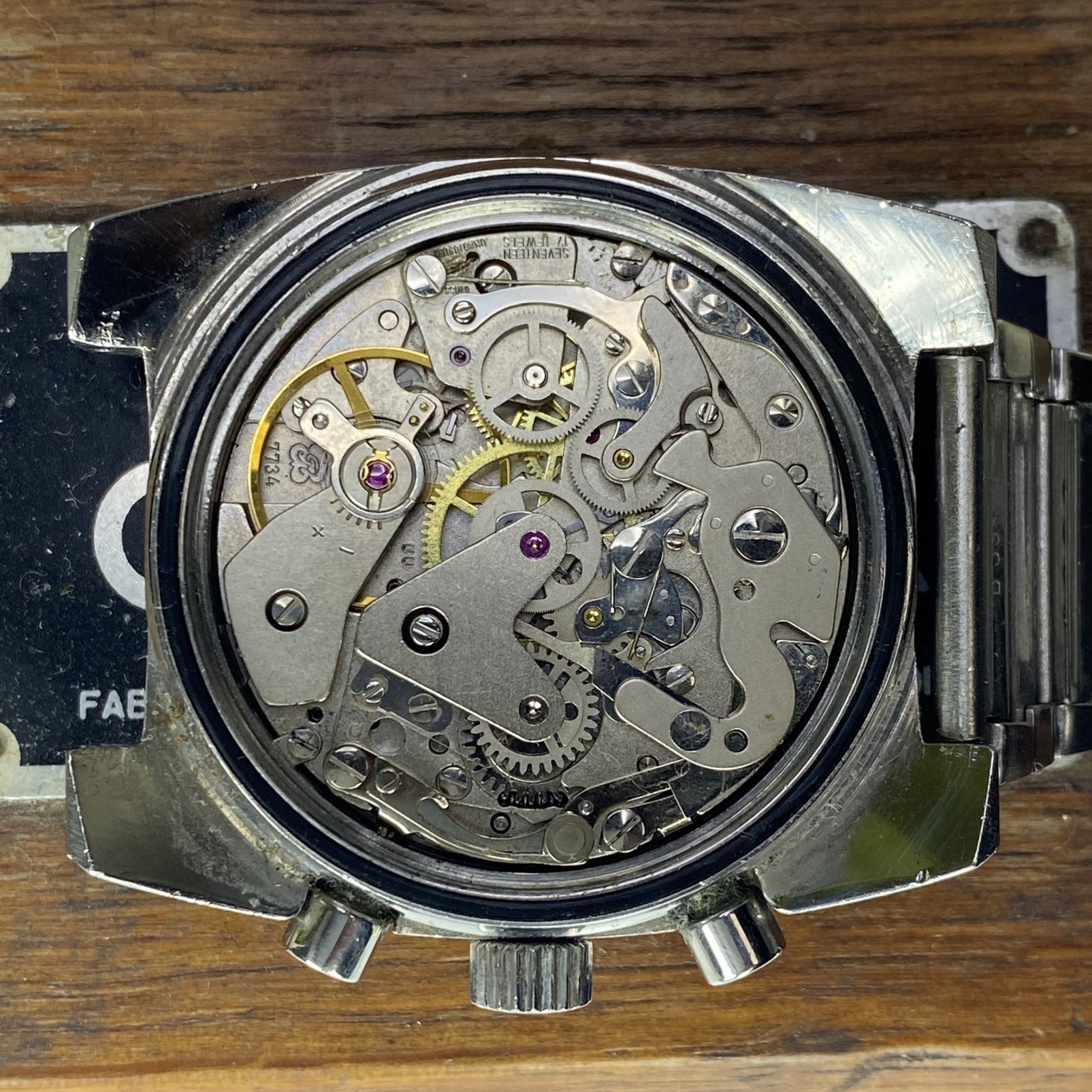 Vintage Marvin 2622 Chronograph Valjoux 7734 Manual wind large size