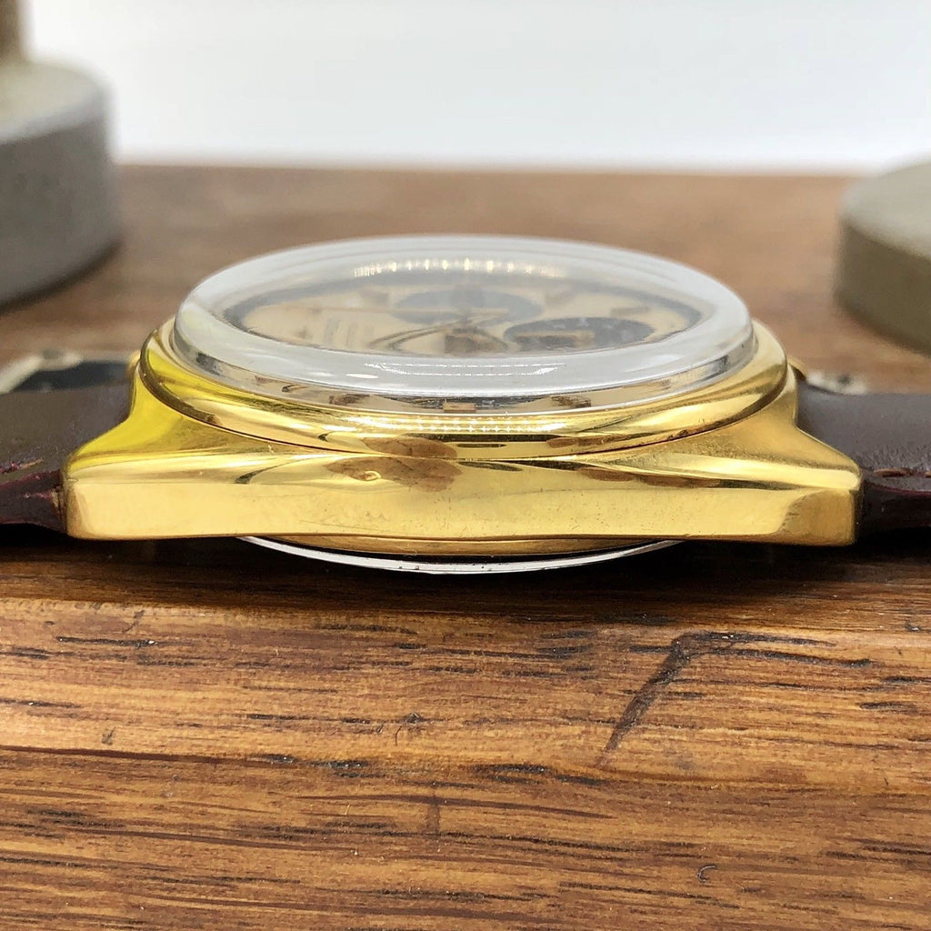Vintage Movado Datron Sub Sea Zenith El Primero Chronograph Gold Plated