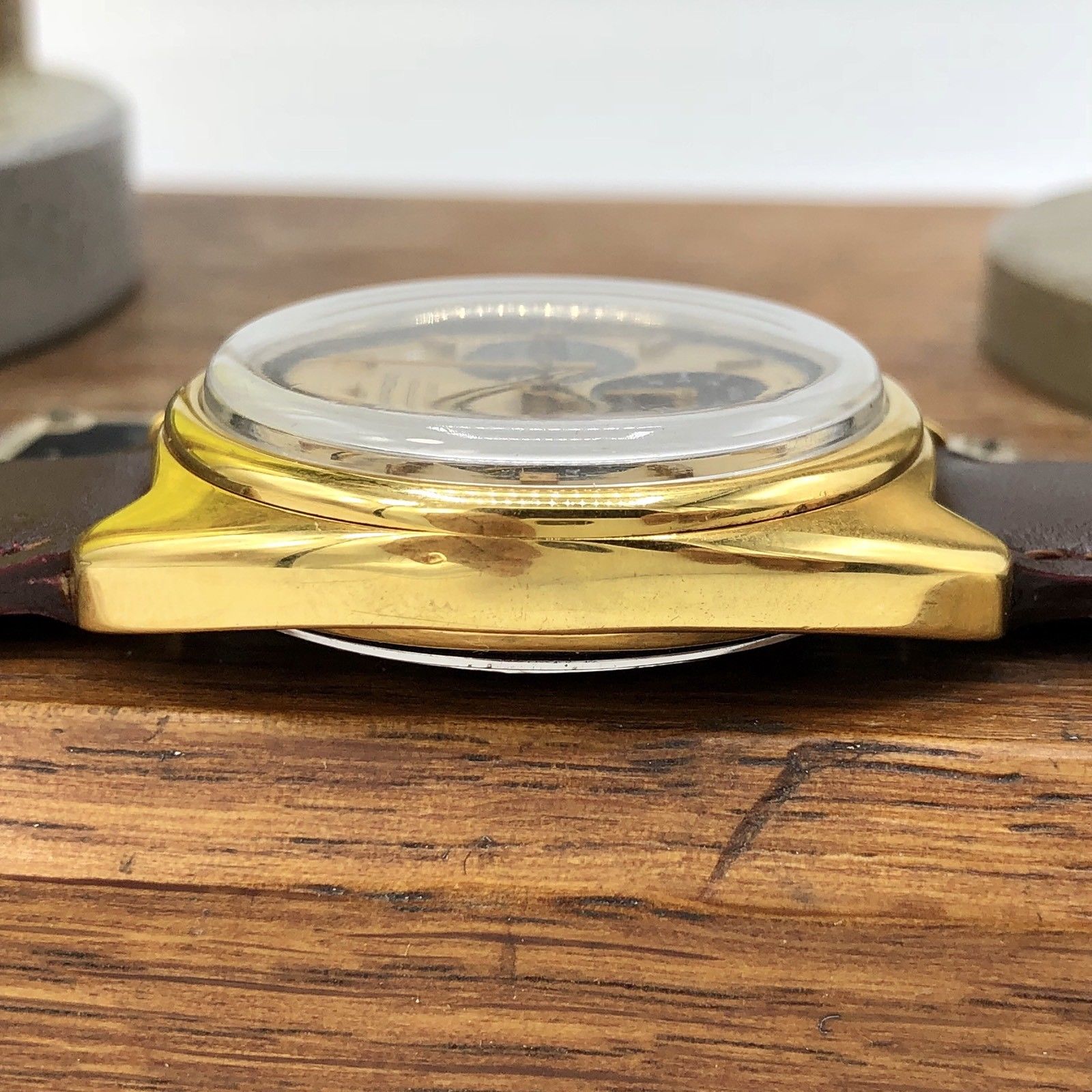 Vintage Movado Datron Sub Sea Zenith El Primero Chronograph Gold Plated
