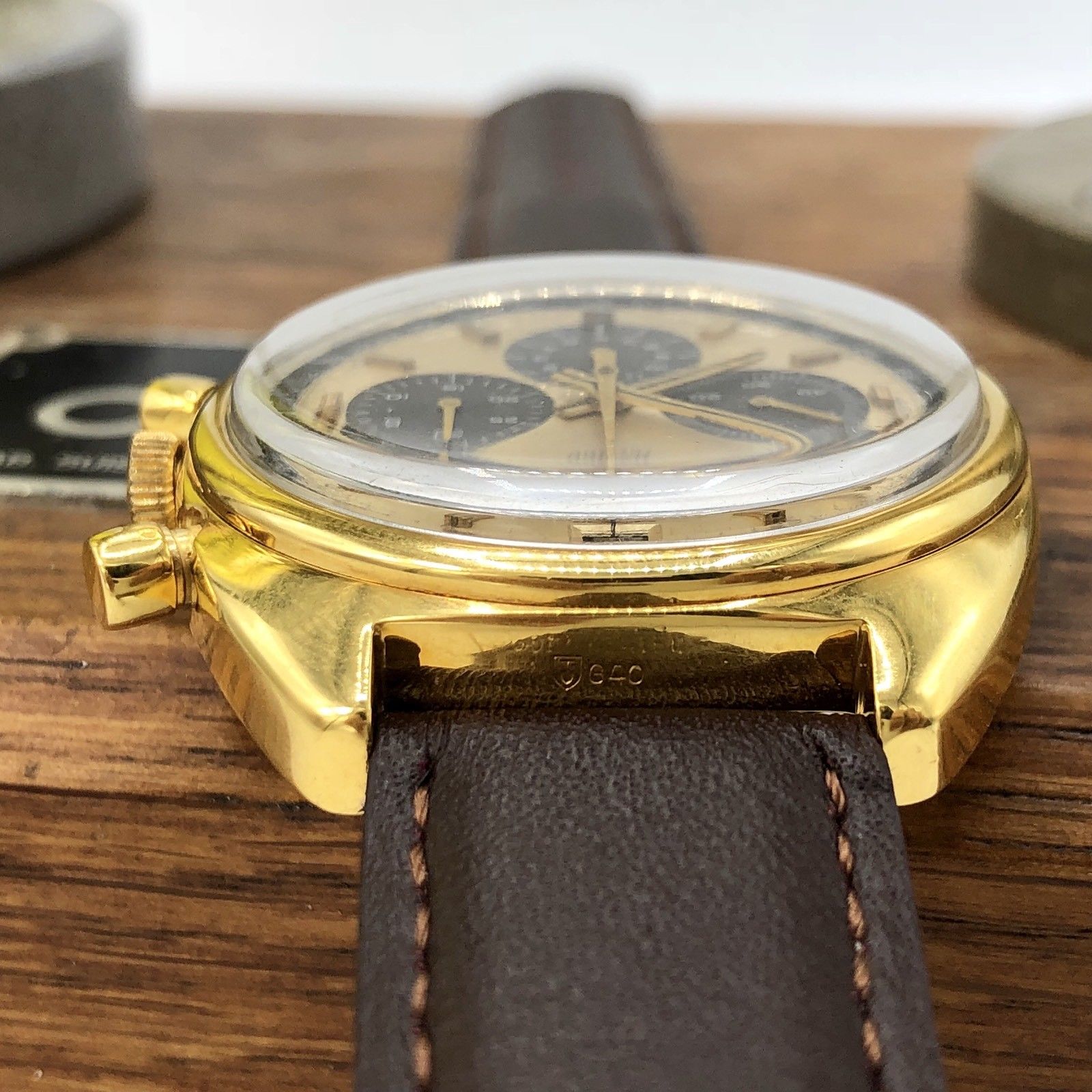 Vintage Movado Datron Sub Sea Zenith El Primero Chronograph Gold Plated