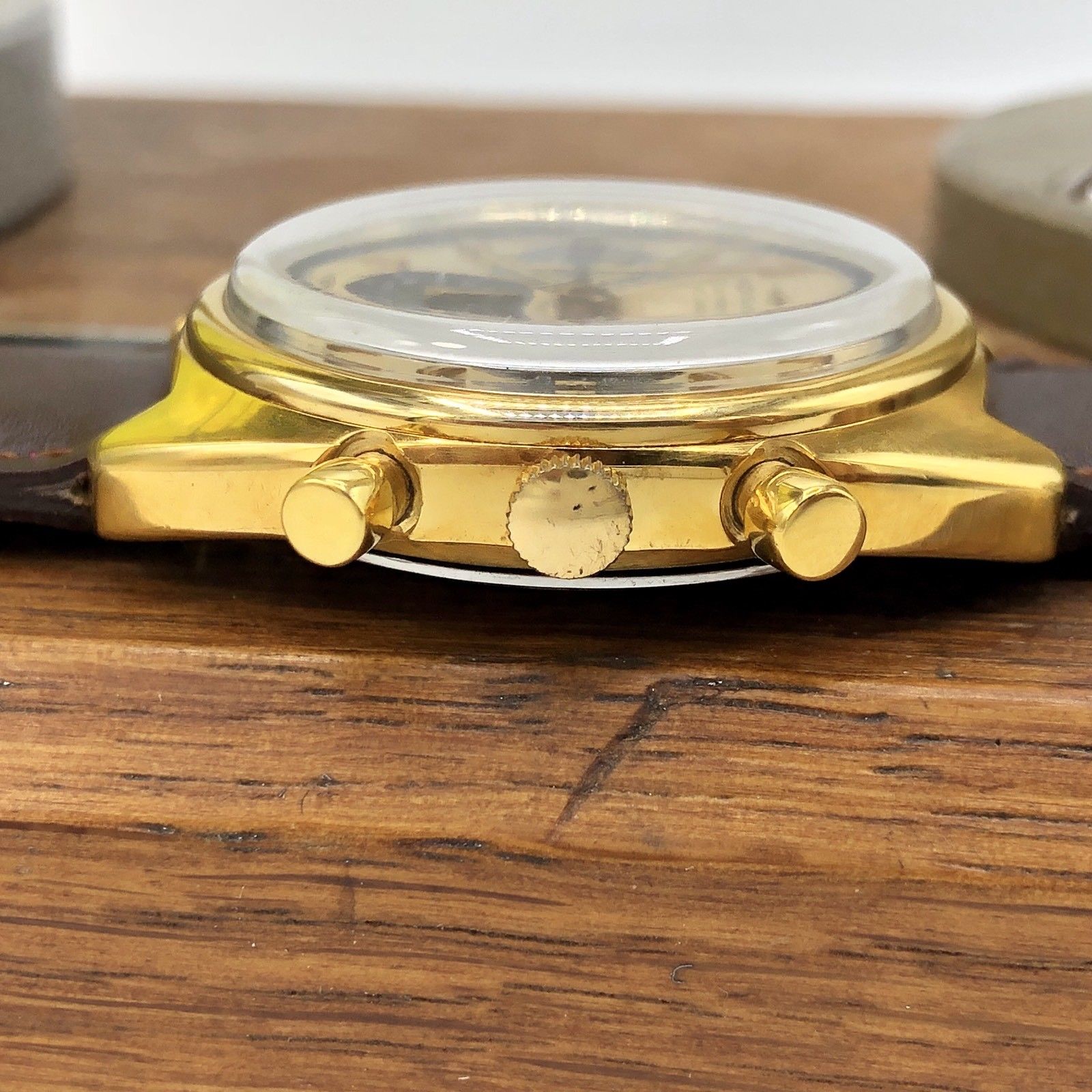 Vintage Movado Datron Sub Sea Zenith El Primero Chronograph Gold Plated
