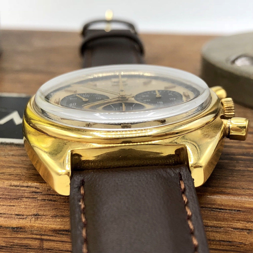 Vintage Movado Datron Sub Sea Zenith El Primero Chronograph Gold Plated