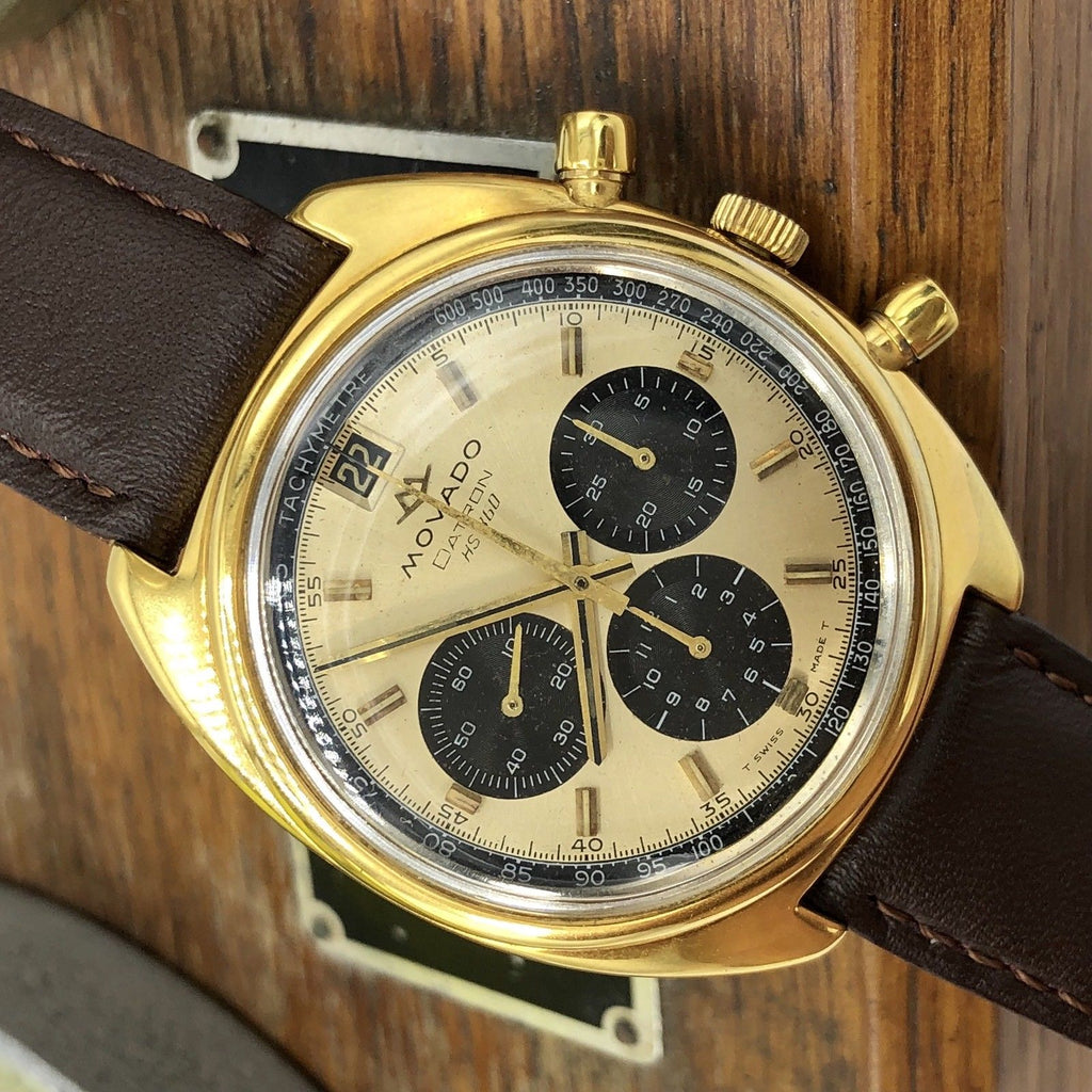 Vintage Movado Datron Sub Sea Zenith El Primero Chronograph Gold Plated