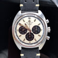 Vintage Movado Datron Sub Sea Zenith El Primero Chronograph Panda Steel