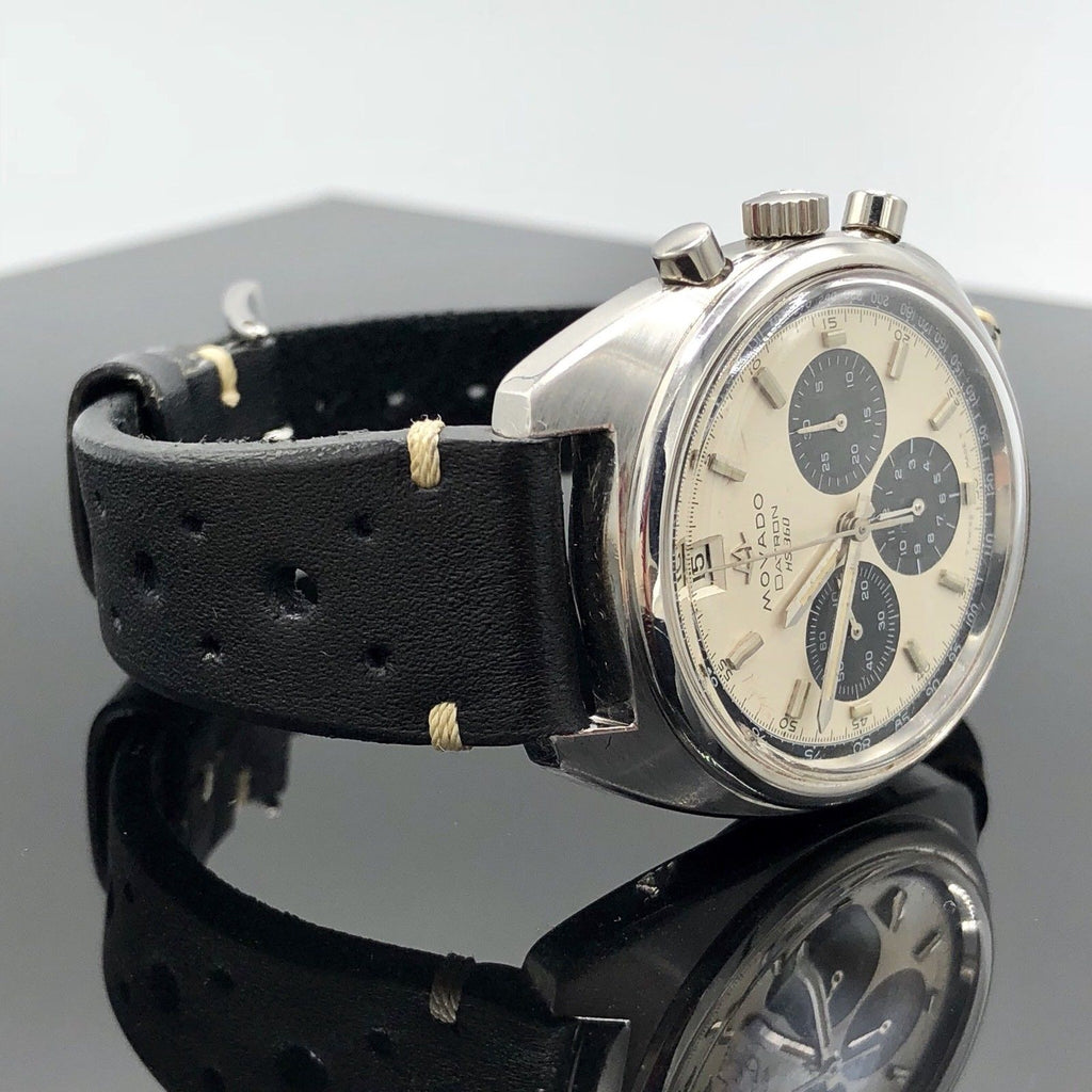 Vintage Movado Datron Sub Sea Zenith El Primero Chronograph Panda Steel