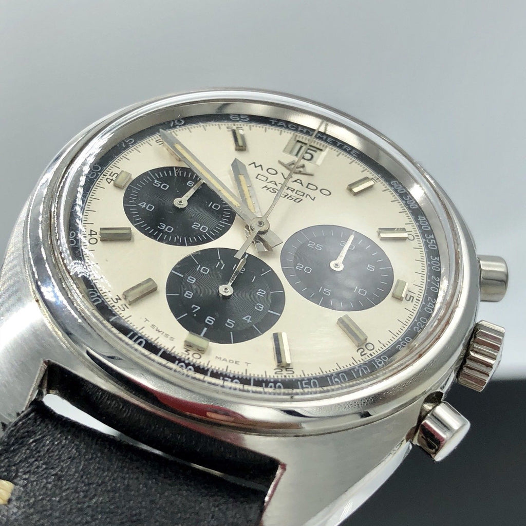 Vintage Movado Datron Sub Sea Zenith El Primero Chronograph Panda Steel