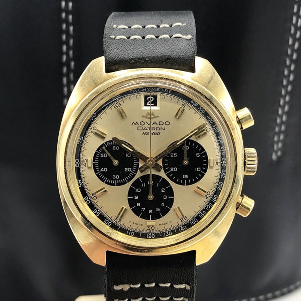 Vintage Movado Datron Sub Sea Zenith El Primero Chronograph Solid 14k Gold