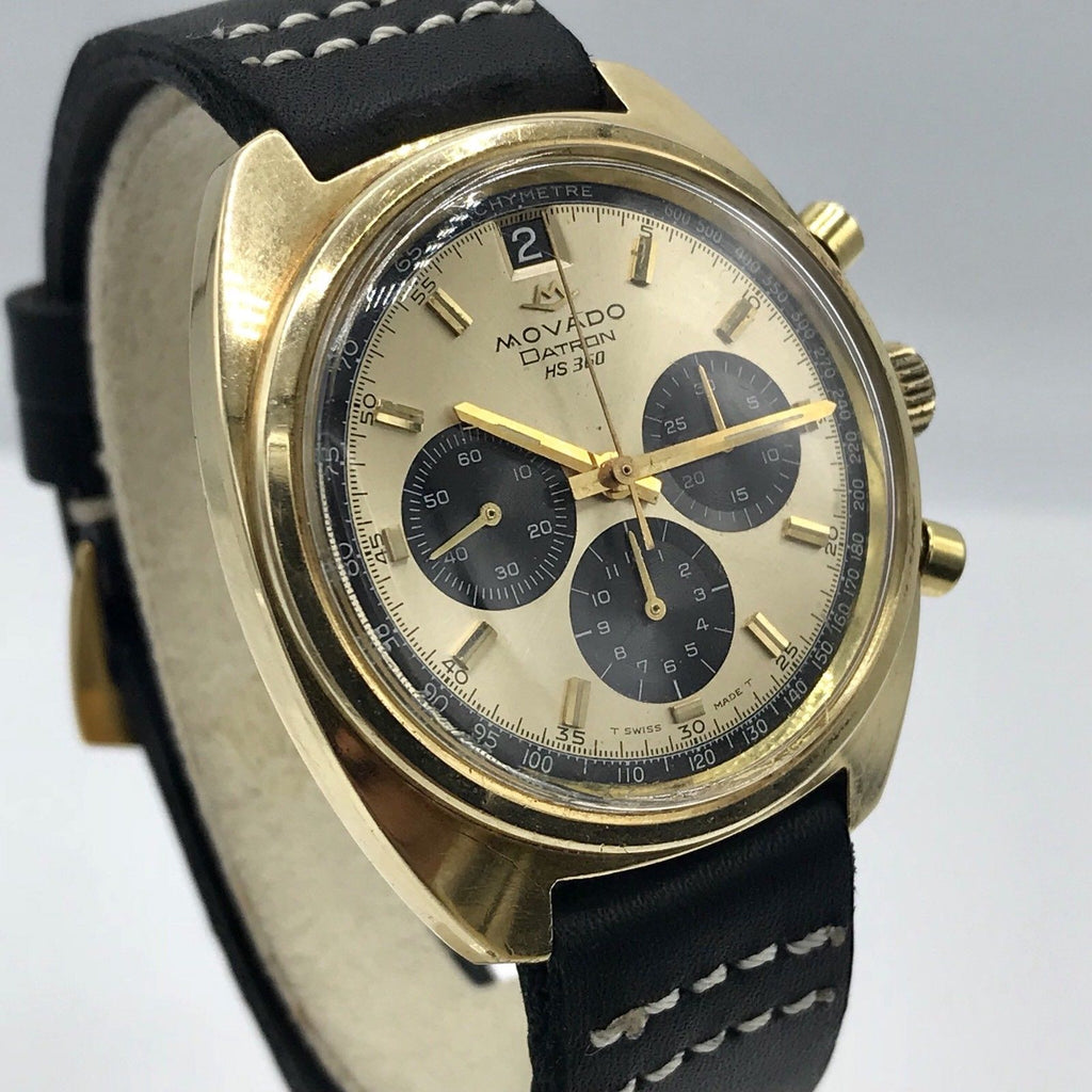 Vintage Movado Datron Sub Sea Zenith El Primero Chronograph Solid 14k Gold