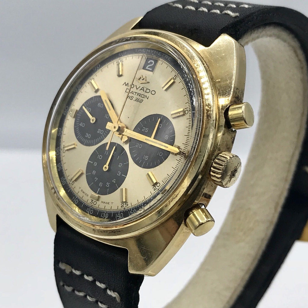 Vintage Movado Datron Sub Sea Zenith El Primero Chronograph Solid 14k Gold