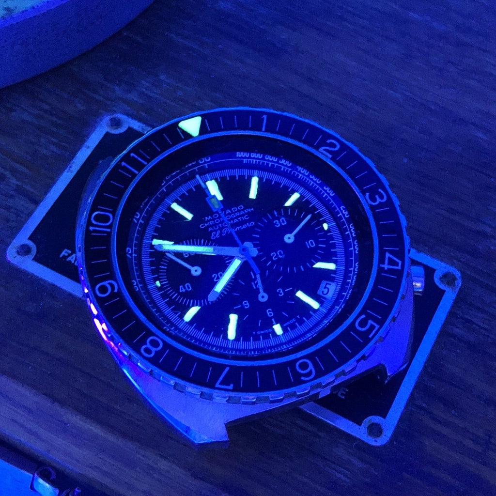 Vintage Movado Zenith El Primero Early Datron Style oversize pilot Chronograph