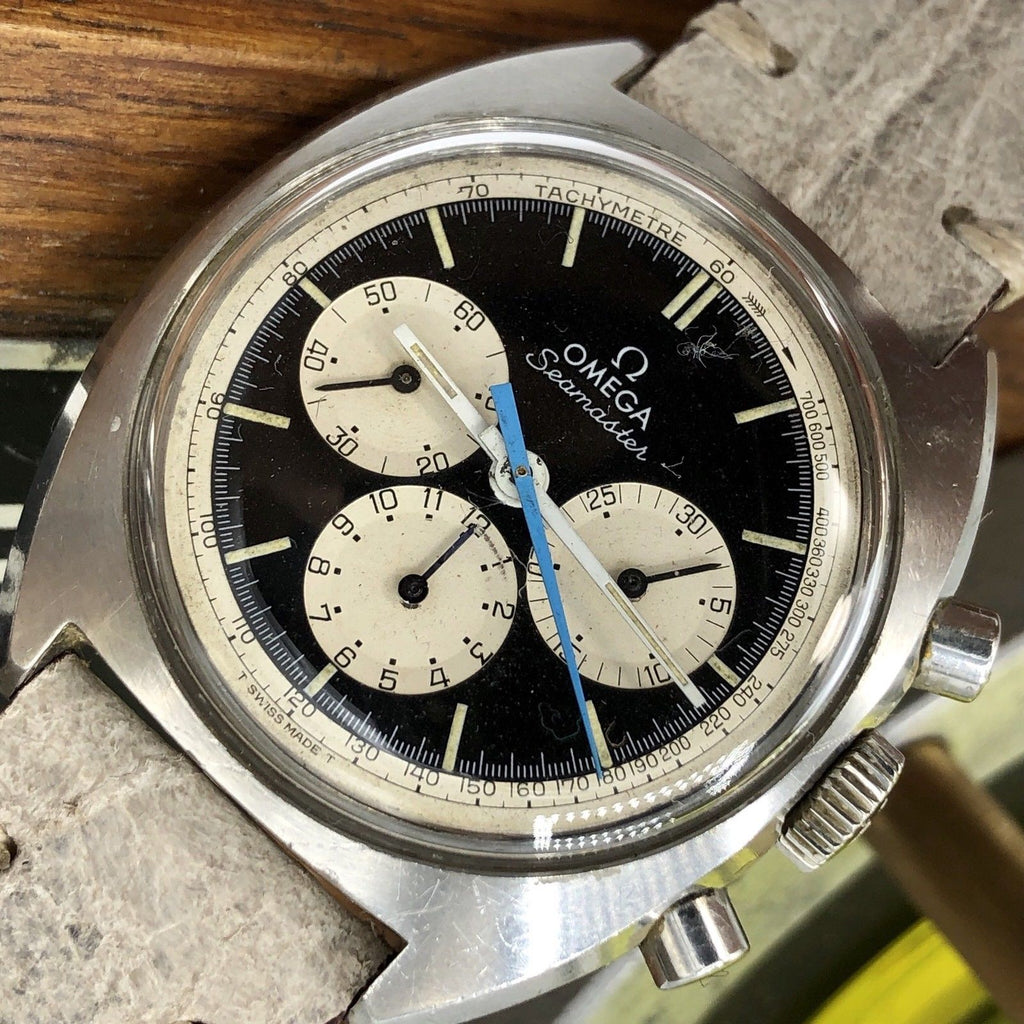 Vintage Omega Seamaster Chronograph 145.006-66 Caliber 321 Rev. Panda Dial