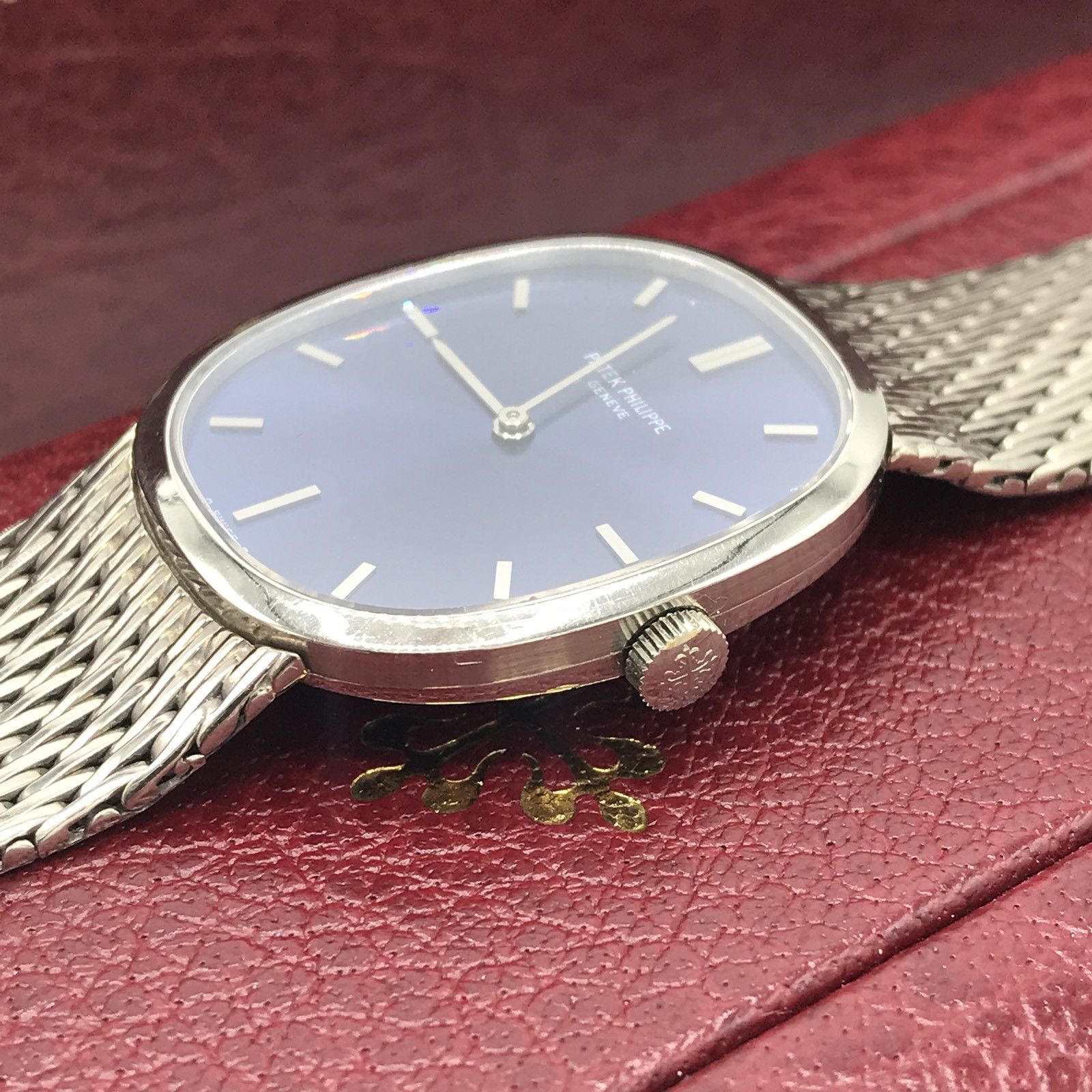 Vintage Patek Philippe Ellipse Ref.3548/1 White Gold 1972 box & Papers