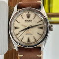 1961 Vintage Rare Rolex 6103 Red Officially Writing Dial Bubbleback