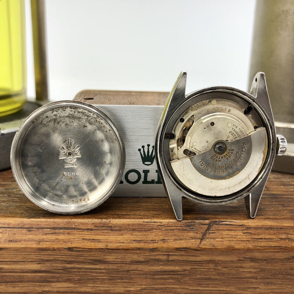 1961 Vintage Rare Rolex 6103 Red Officially Writing Dial Bubbleback