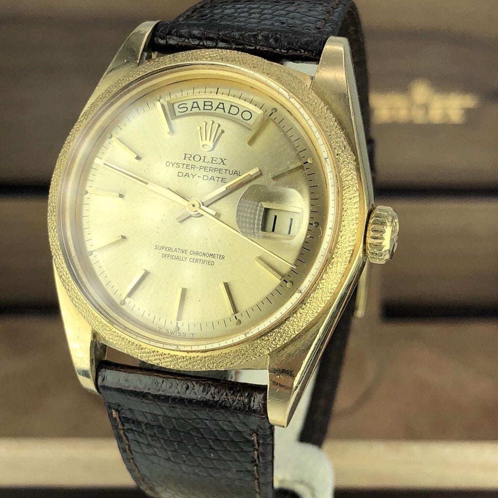 1974 Vintage Rare Rolex Day Date 1811 Solid 18k Yellow Gold Spanish Date