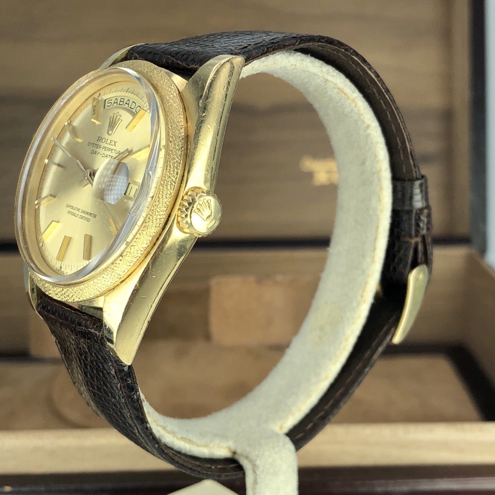 1974 Vintage Rare Rolex Day Date 1811 Solid 18k Yellow Gold Spanish Date