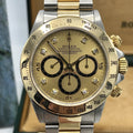 Vintage Rare Rolex Daytona 16523 4 line Diamond zenith 1988 L Serial 18k / Steel
