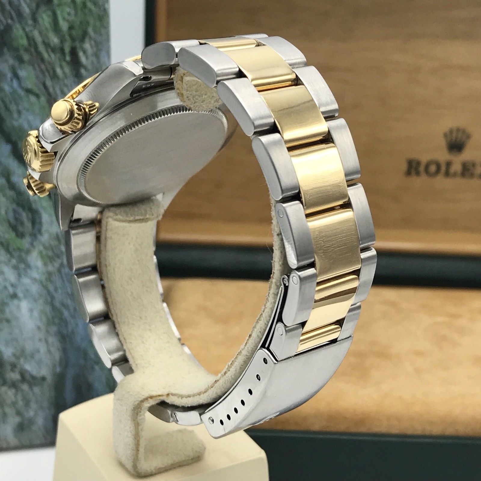 Vintage Rare Rolex Daytona 16523 4 line Diamond zenith 1988 L Serial 18k / Steel