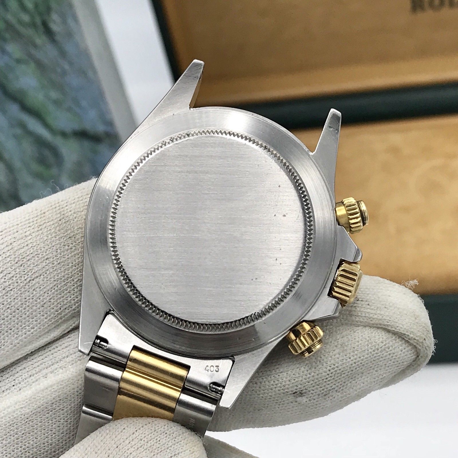 Vintage Rare Rolex Daytona 16523 4 line Diamond zenith 1988 L Serial 18k / Steel