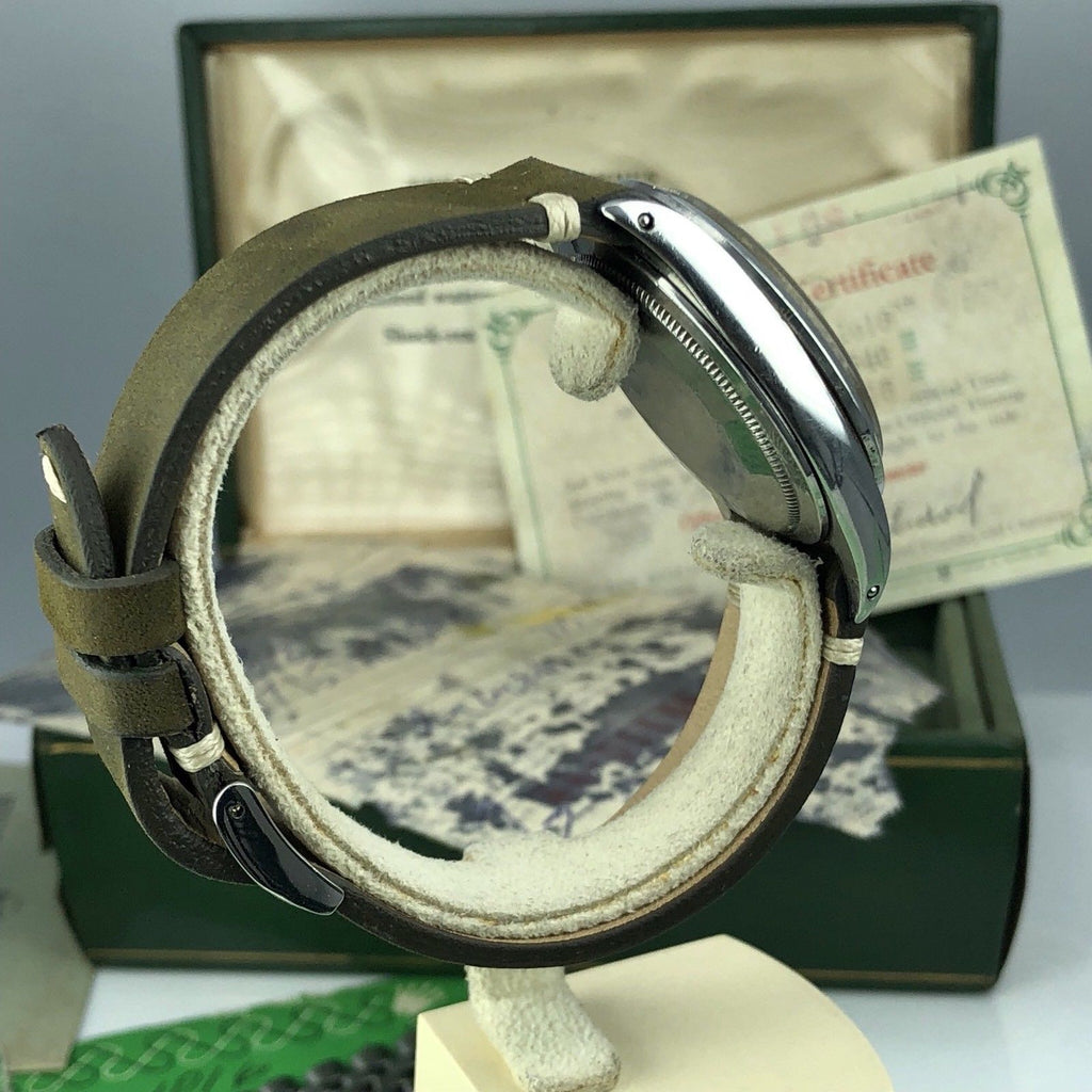 Vintage Rolex 1016 Explorer Mk1 Green Tropical Gilt Chapter fullset box Paper