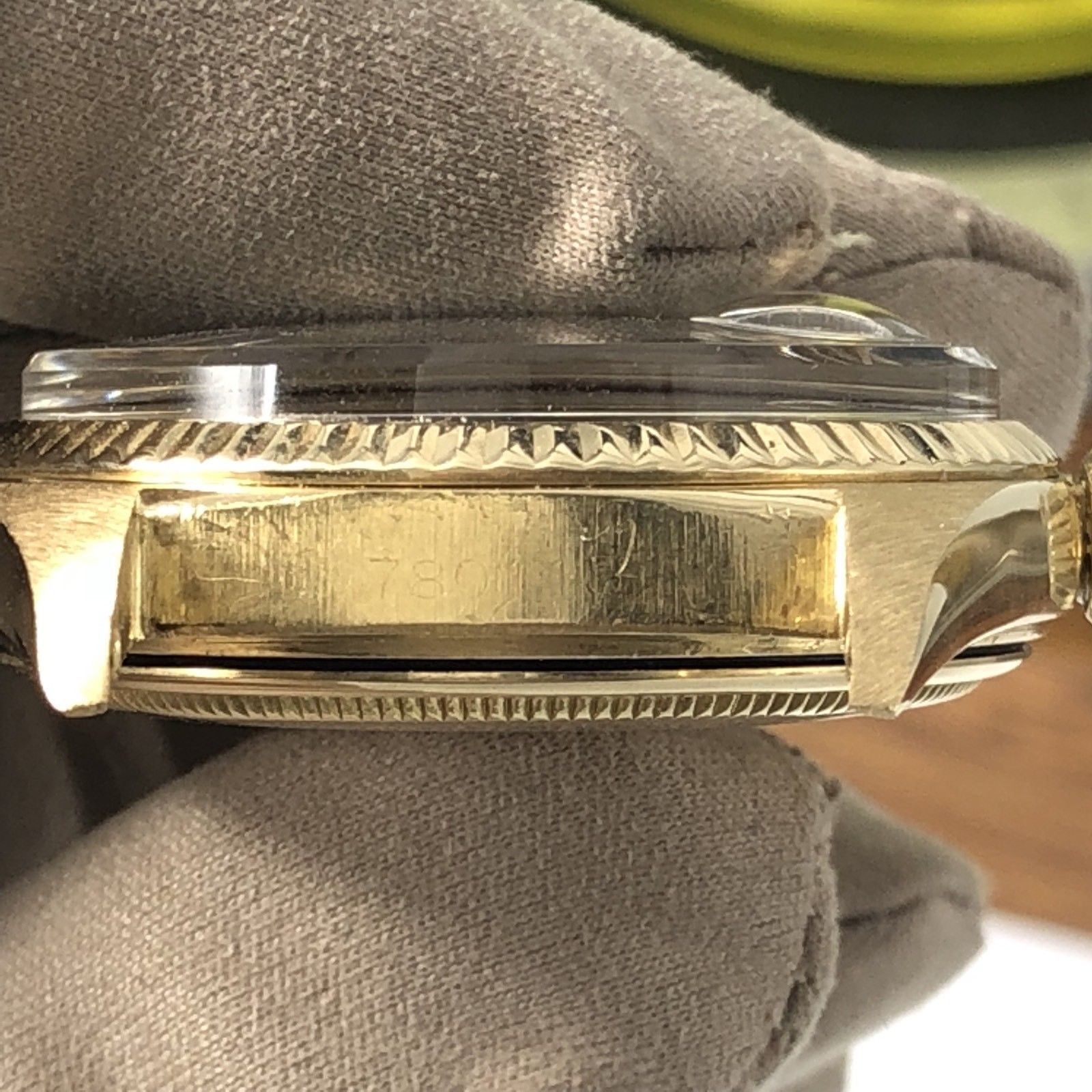 Vintage Rolex 1601 Date just 18k gold Rare Original Gray Dial 1961