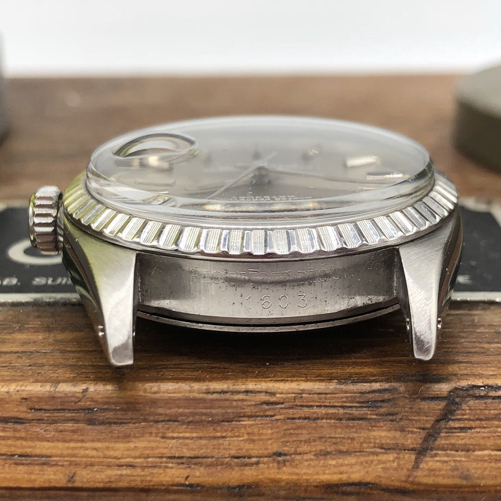 Vintage Rolex 1603 Date just Original Gray Sigma Dial 1977