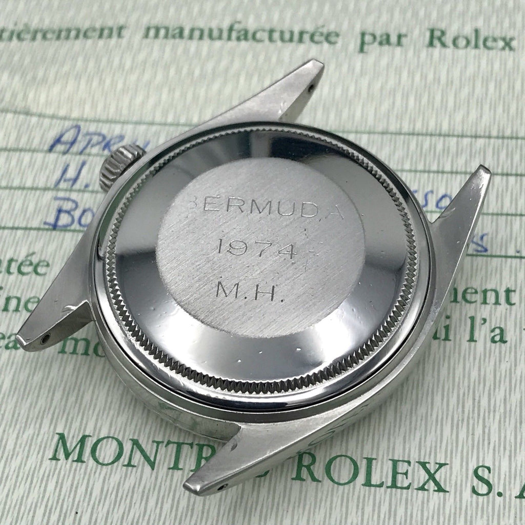 Vintage Rolex 1603 Date just Original Gray Sigma Dial Box & Papers fullset 1972