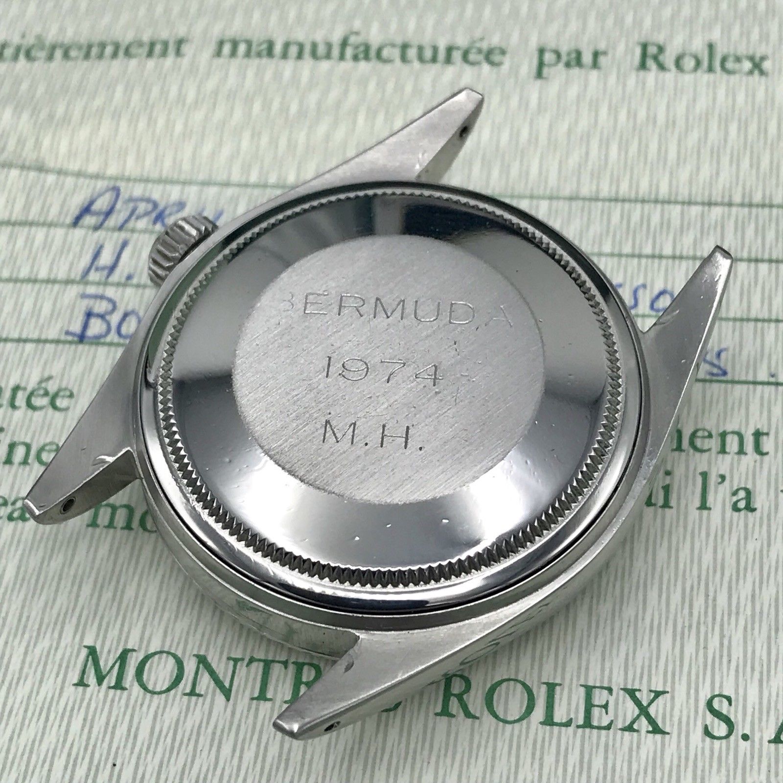 Vintage Rolex 1603 Date just Original Gray Sigma Dial Box & Papers fullset 1972