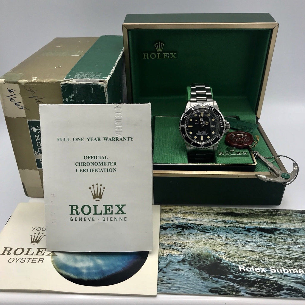 Vintage Rolex 1665 Sea-Dweller MK I dial Full set 1980 With Box Papers
